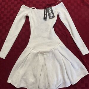 Off-Shoulder White Dress